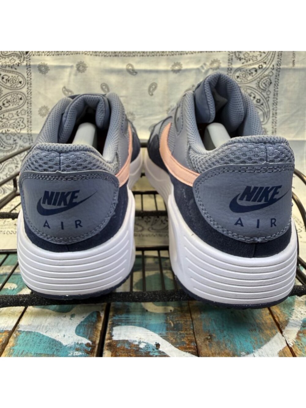 Nike Air Max SC Women's Sneakers Size 9.5 Gray Athletic Shoes CW4554-400 Worn 1X - Picture 5 of 10